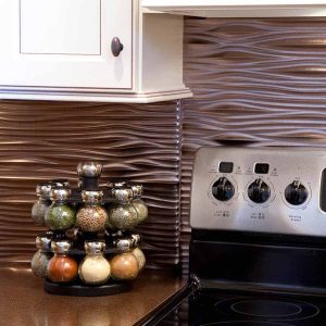 Fasade Backsplash in Waves