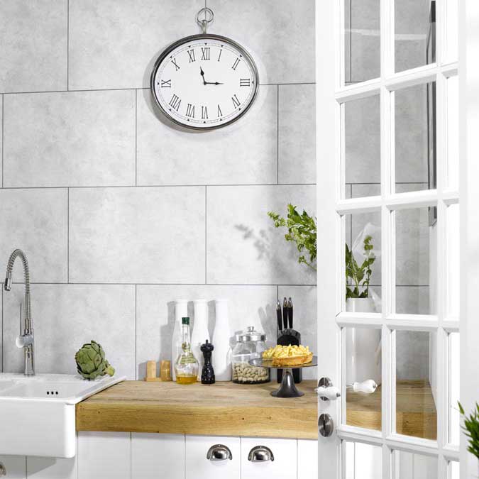 DumaWall Tile in Rain Cloud