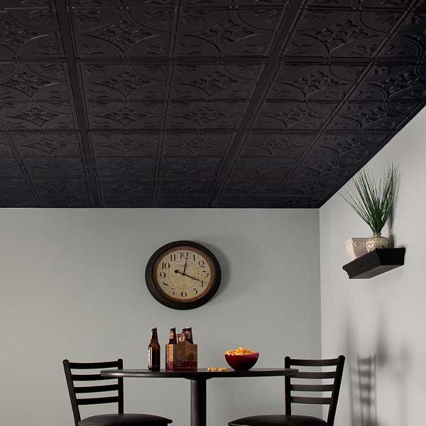 Genesis Ceiling Tiles in Antique Black