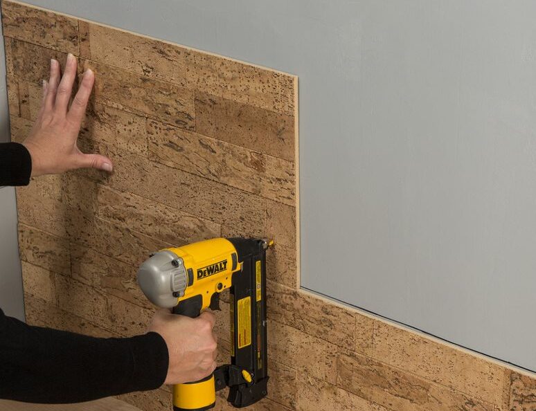 nailing panel to surface