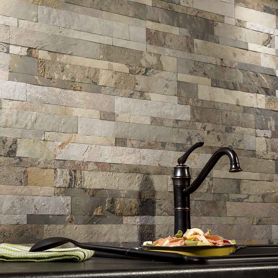 Aspect Peel & Stick Stone tiles