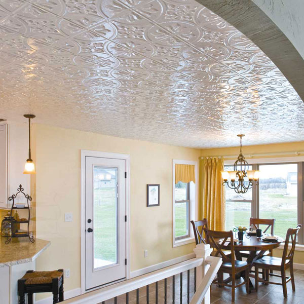 Fasade Ceiling Tile in Traditional 2